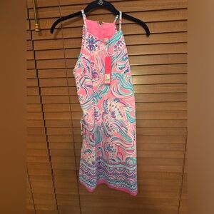 Lilly Pulitzer Pearl Romper in Prosecco Pink size 2